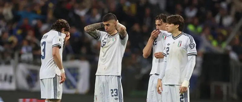 Italy miss out on third World Cup as Czechia, Turkey, Sweden qualify